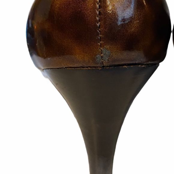 BP Animal Print Peep Toe Heels 9.5M Casual Office Workwear Shoes - Picture 5 of 8